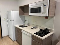 Fully equipped kitchen.