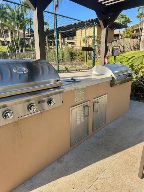 Nearby bbq grill.