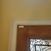 3/4 inch gap at top of one side of door