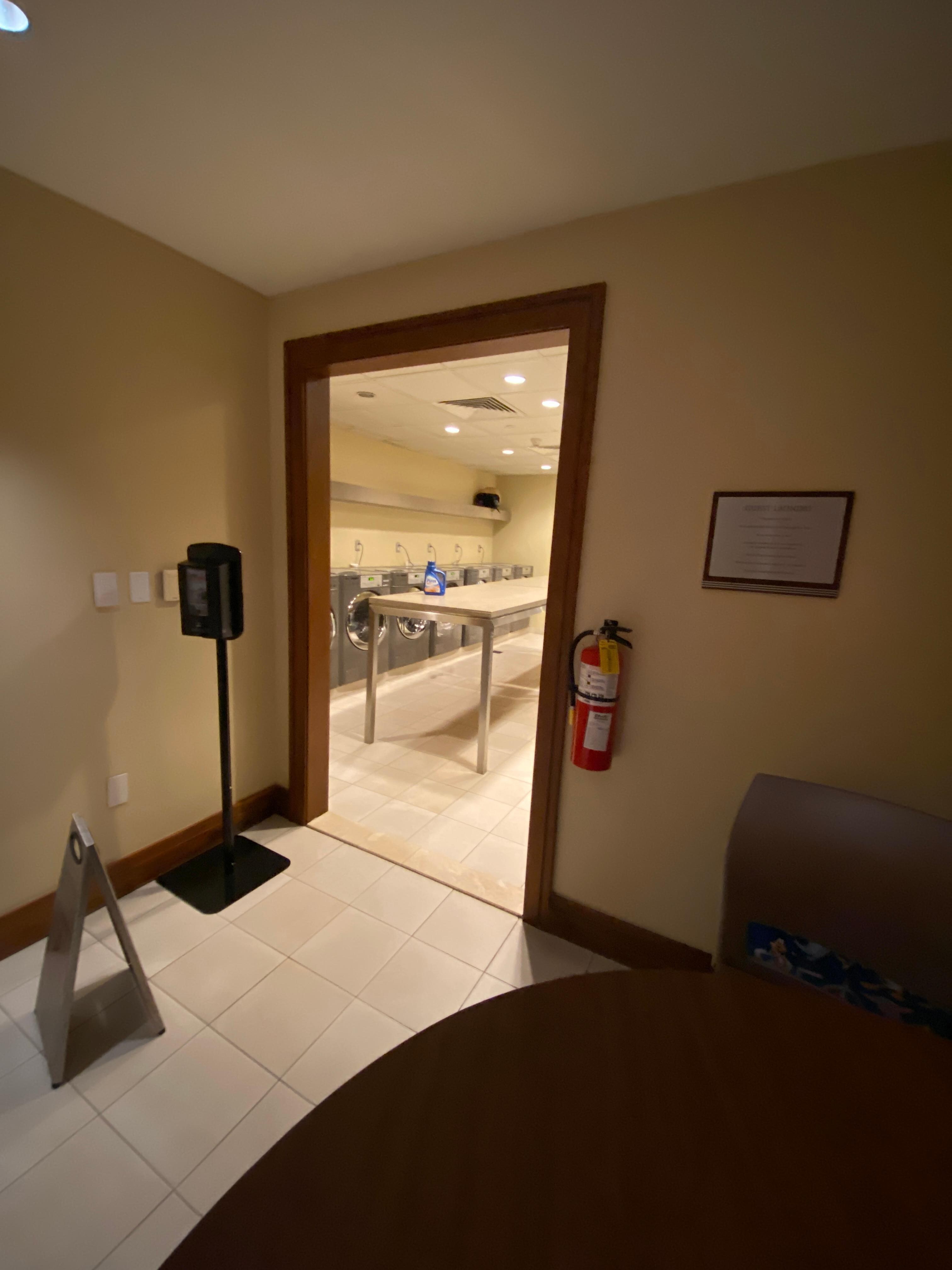 Laundry room. Detergent was provided.