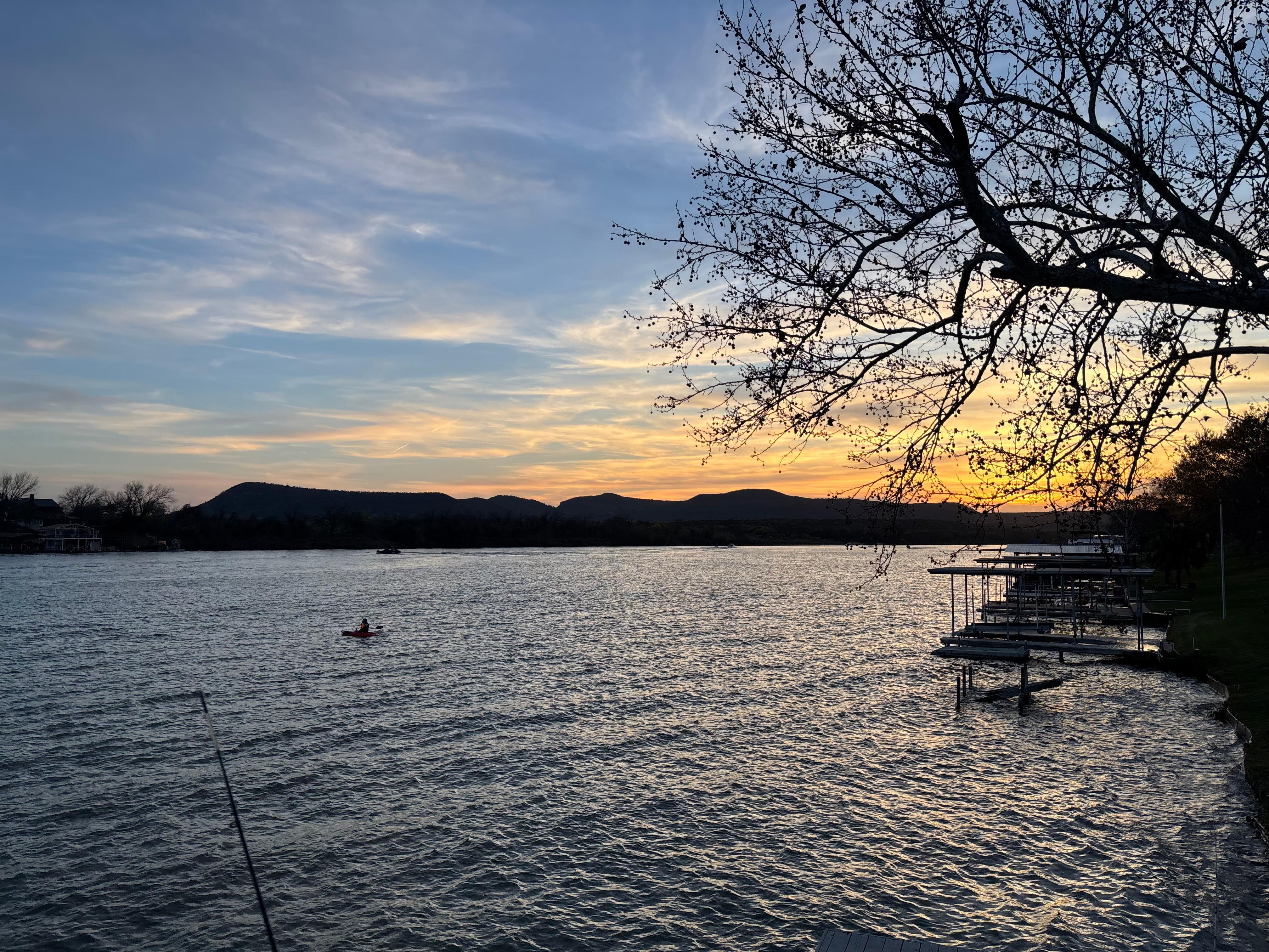 View from the upper level of the dock