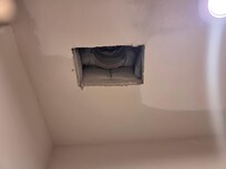 Missing vent cover in closet