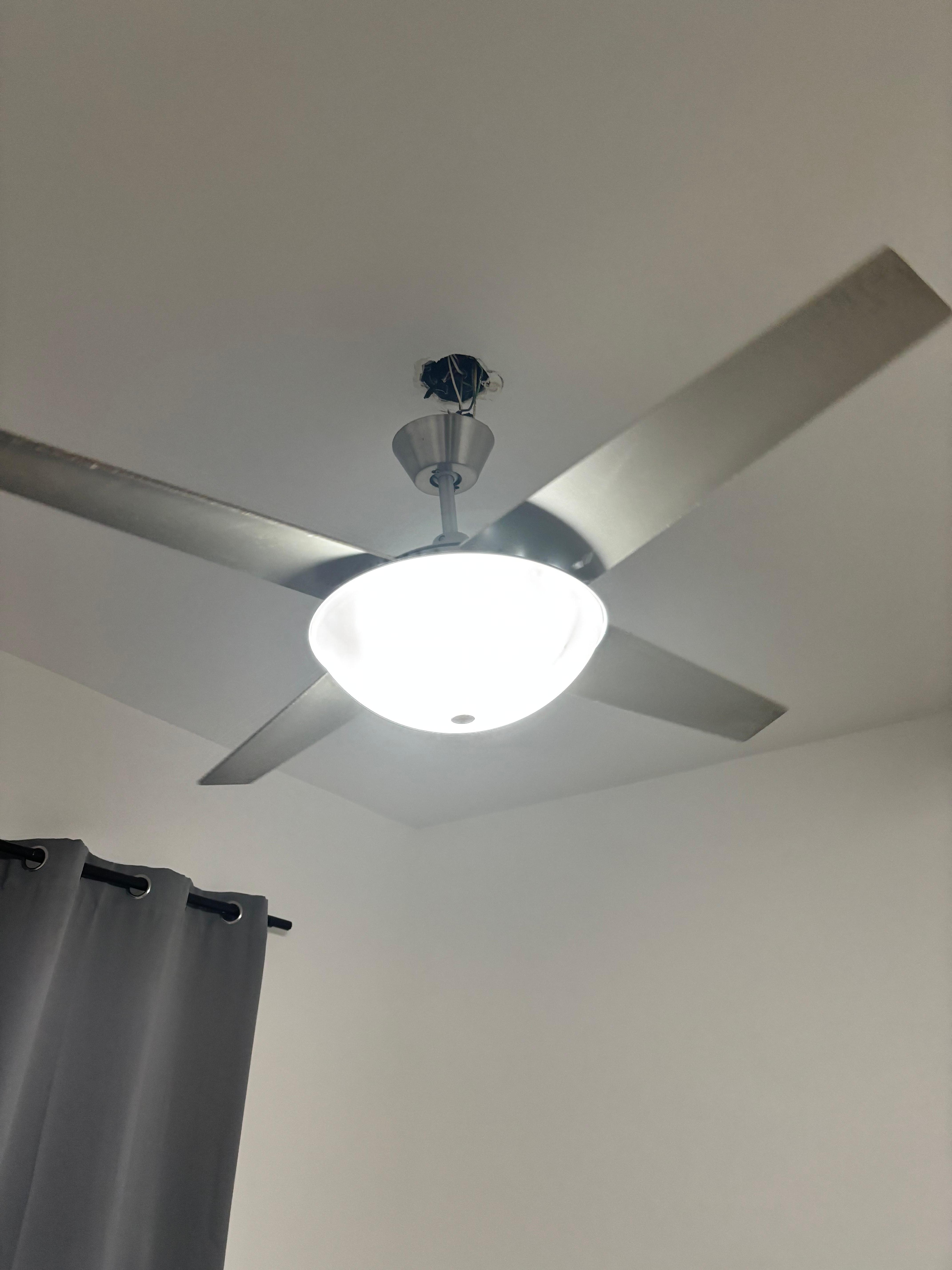 Fan was hanging on by a literal thread