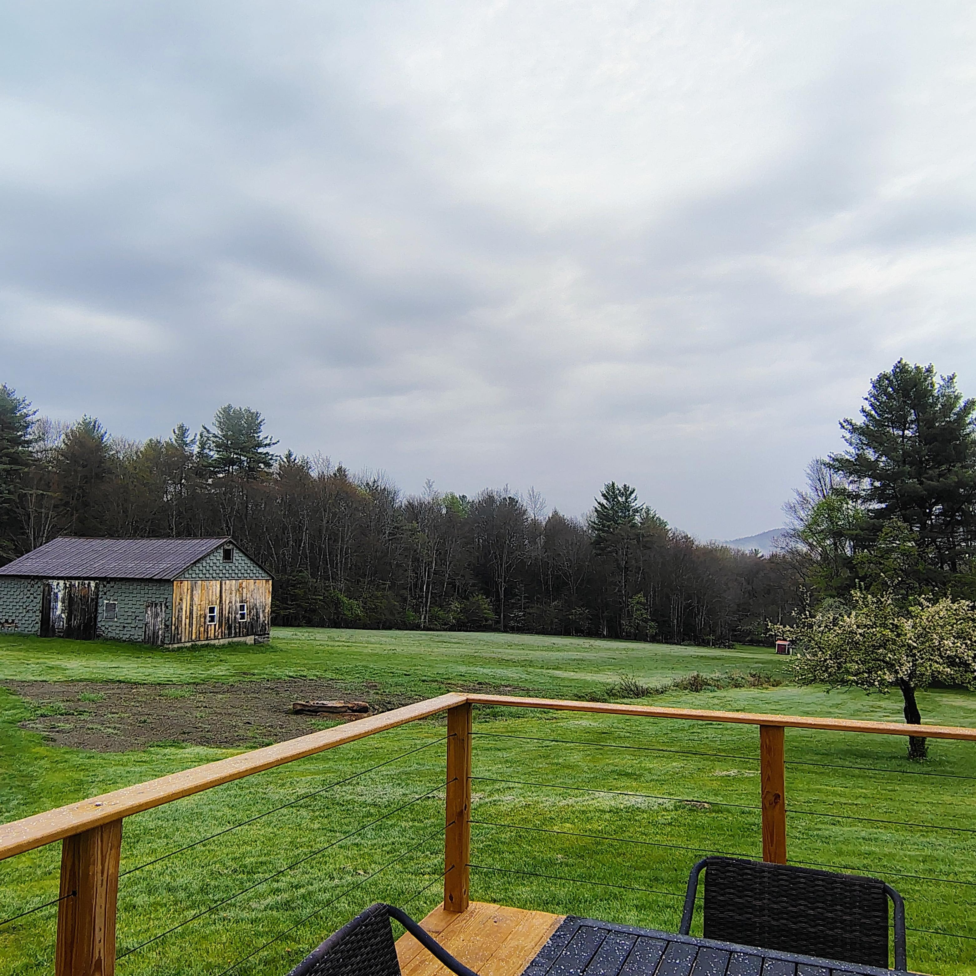 The view from the back deck.