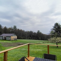The view from the back deck.