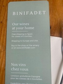 Great winery visit - binifidet