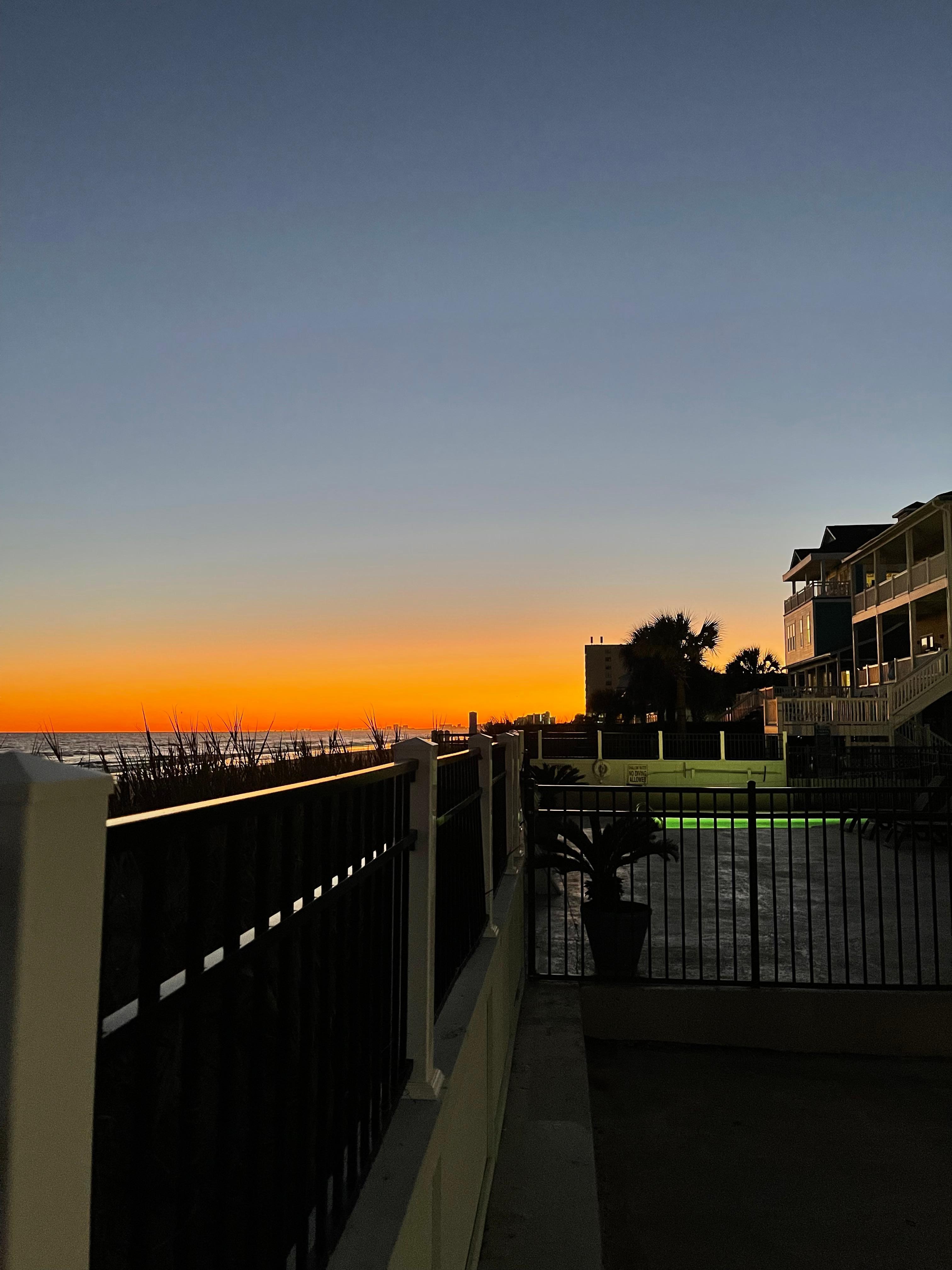 Sunset from the balcony
