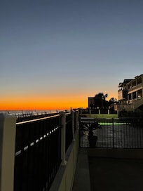 Sunset from the balcony