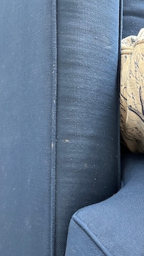Sofa was dirty