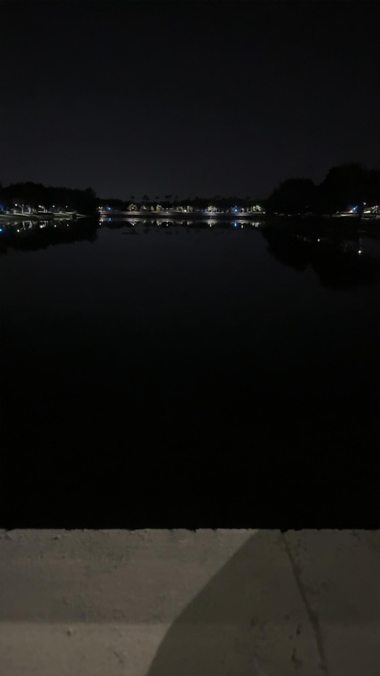 Lake at night