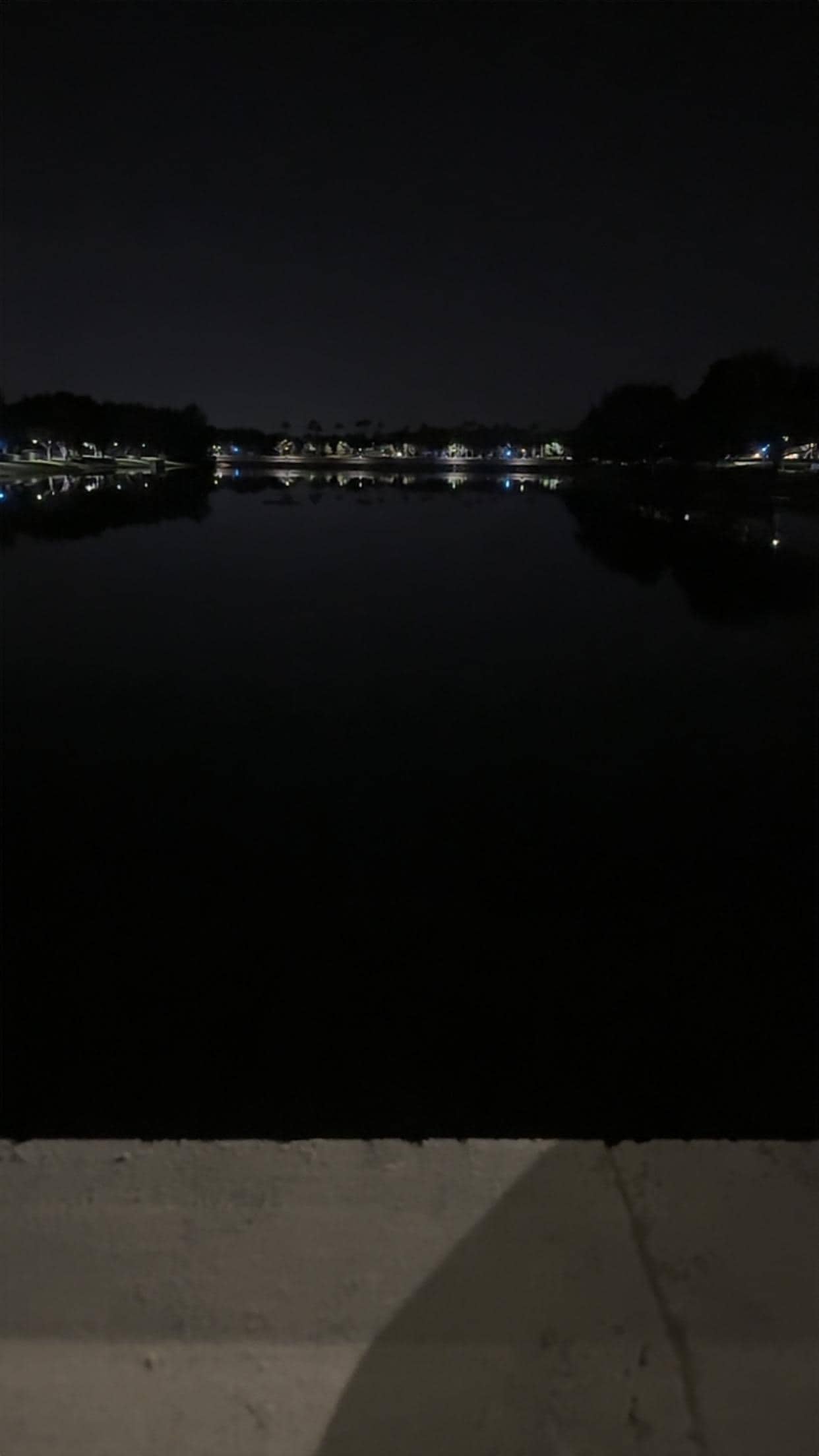 Lake at night