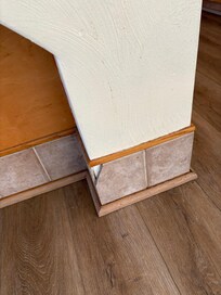 Broken tile in kitchen
