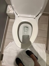 The toilet looks very dirty and I did not like that. They could’ve at least sprayed over the toilet or did some sort of maintenance like paint or something on the toilet.