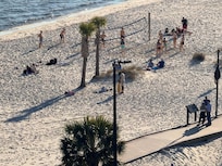 We were excited that the volleyball was net so close to us