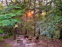 Sunset at the fire pit