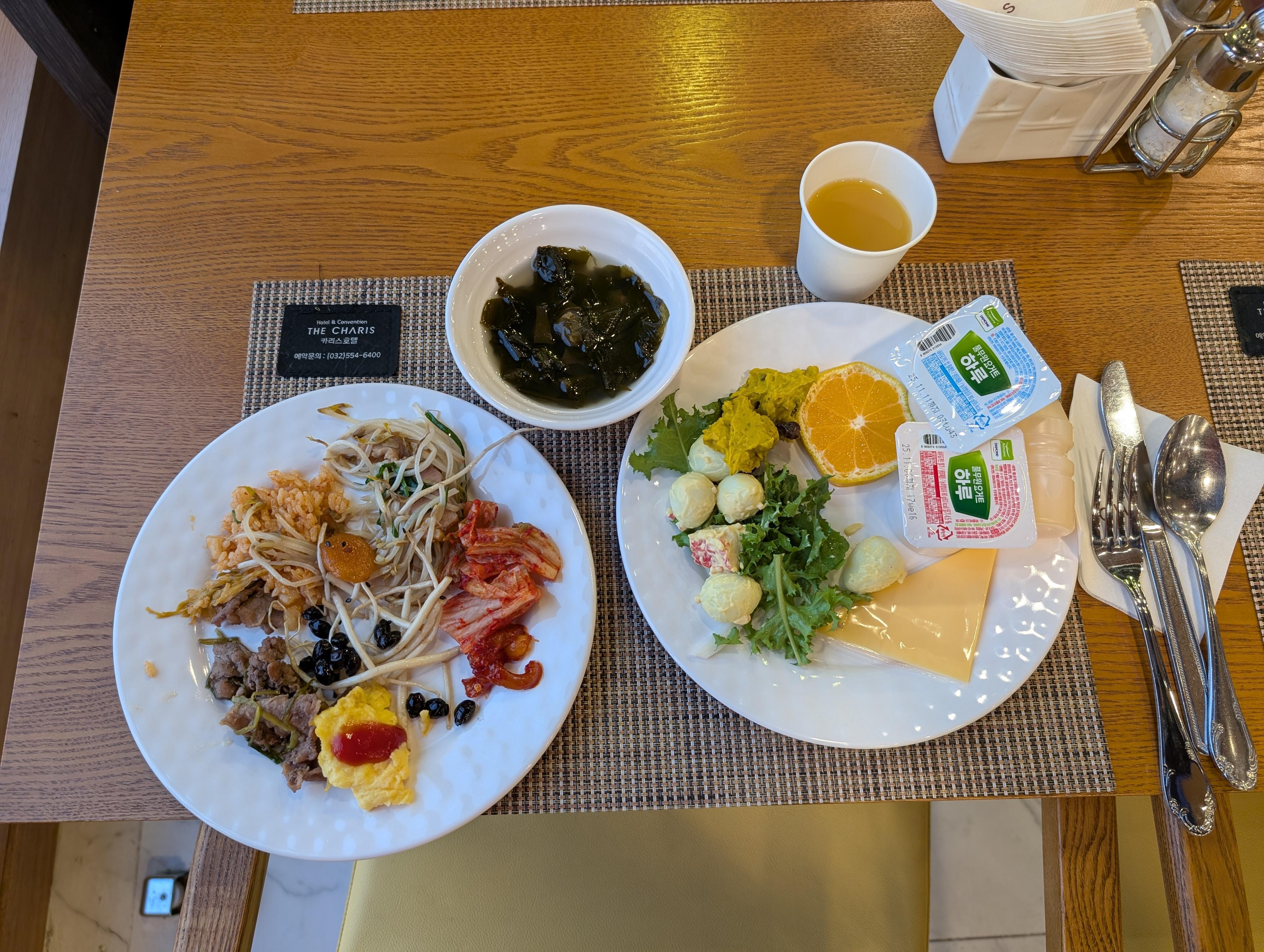 朝バイキング
プルコギ？美味しいです