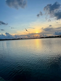 Sunset on the back dock