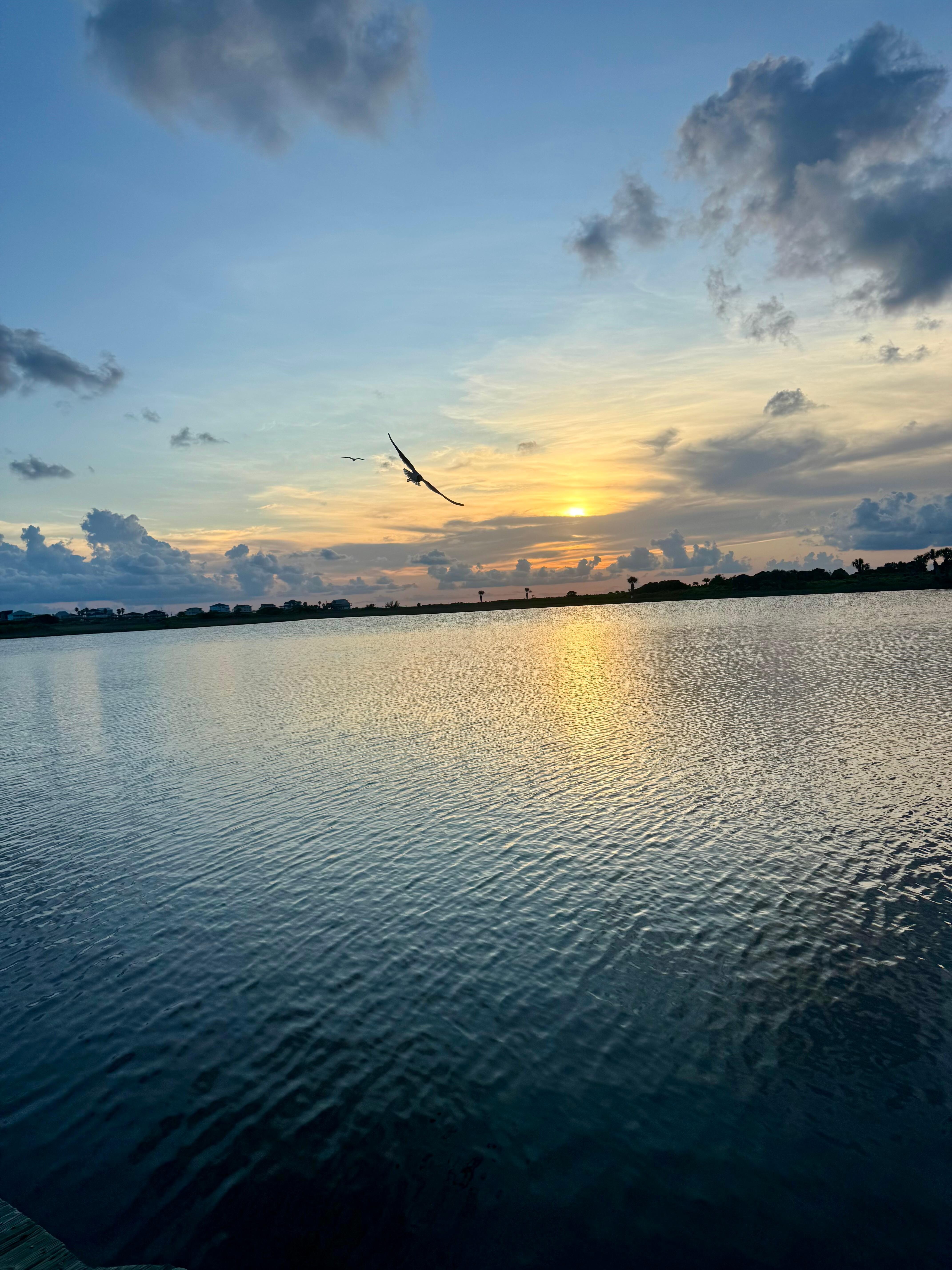 Sunset on the back dock