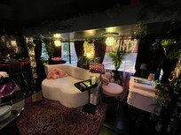 Living room - desk, couch/bed