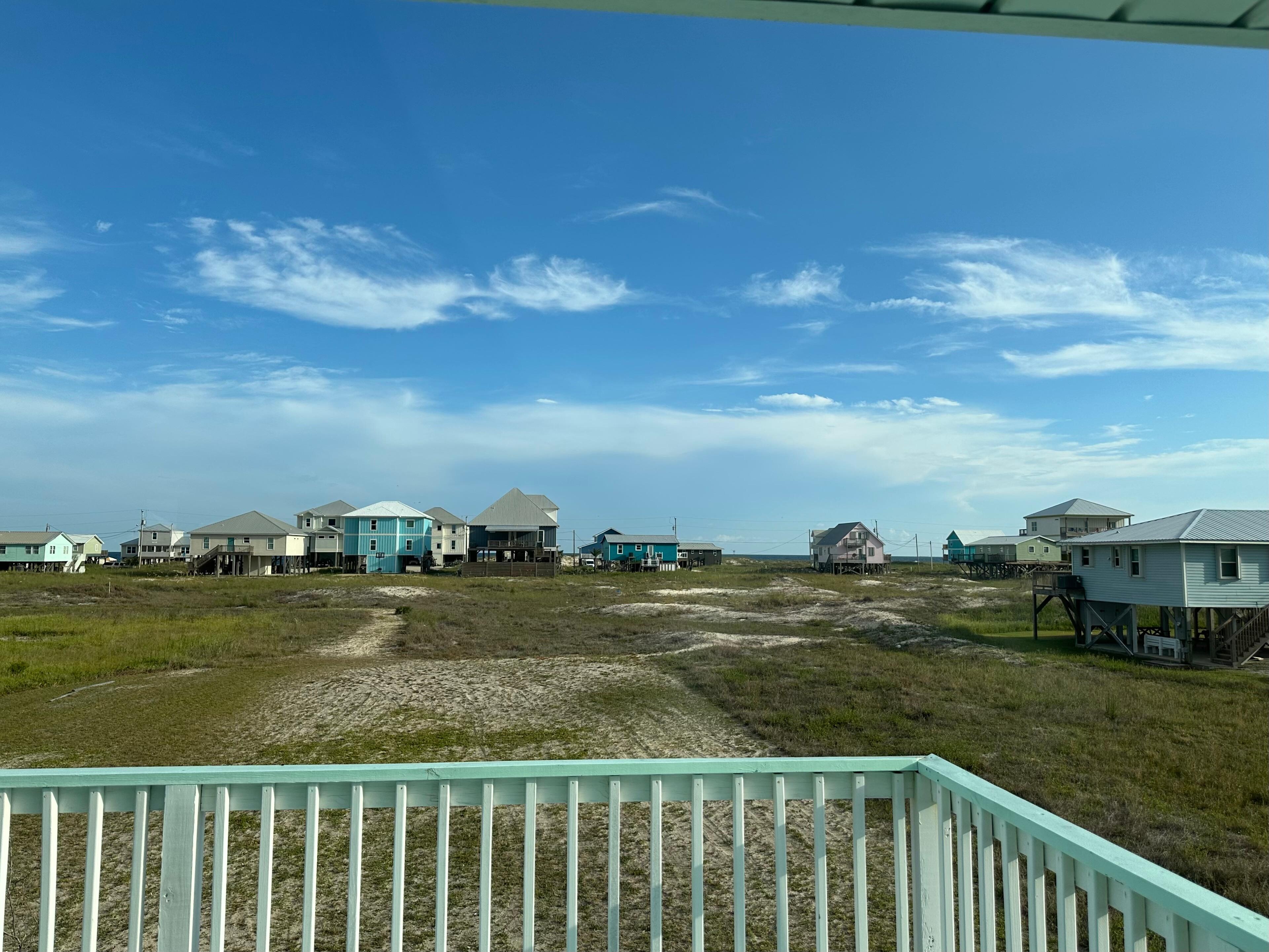 View from porch towards beach