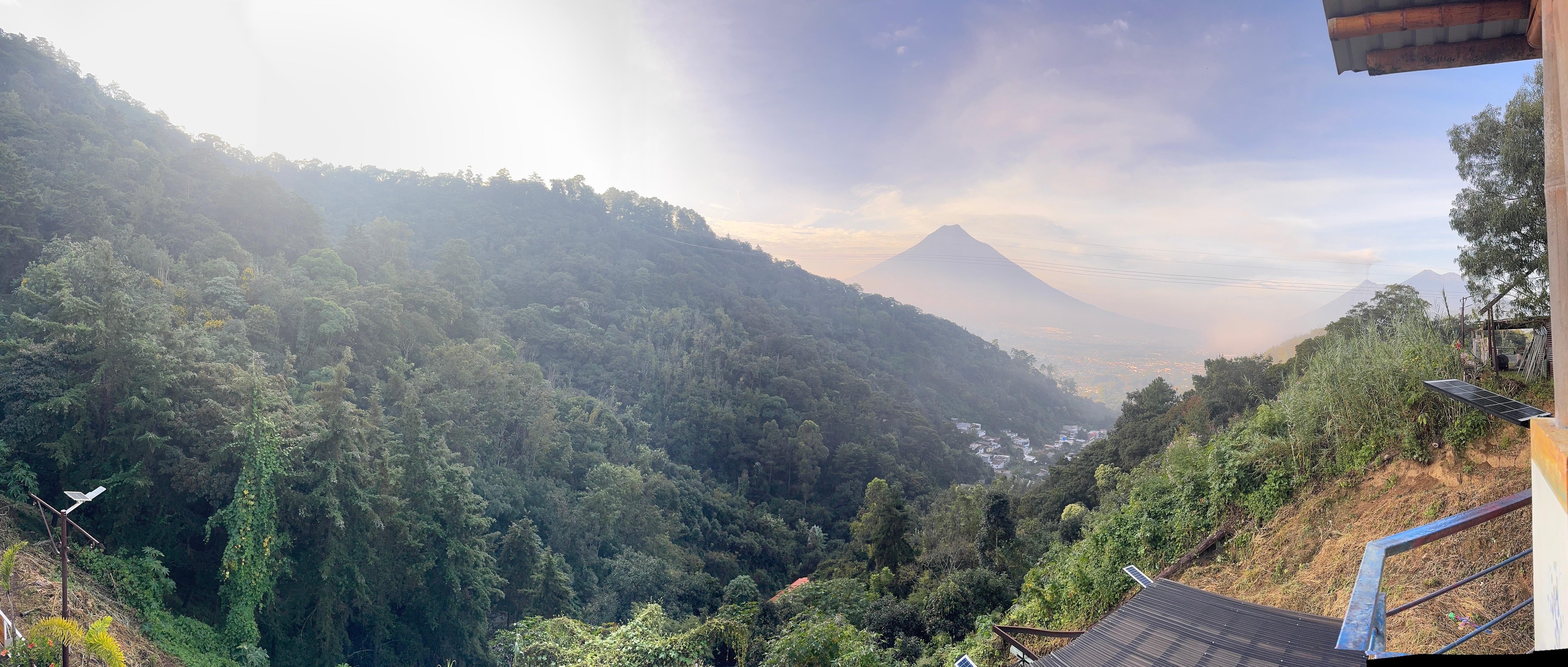 Three volcanos…a beautiful view allowing room for relaxation 