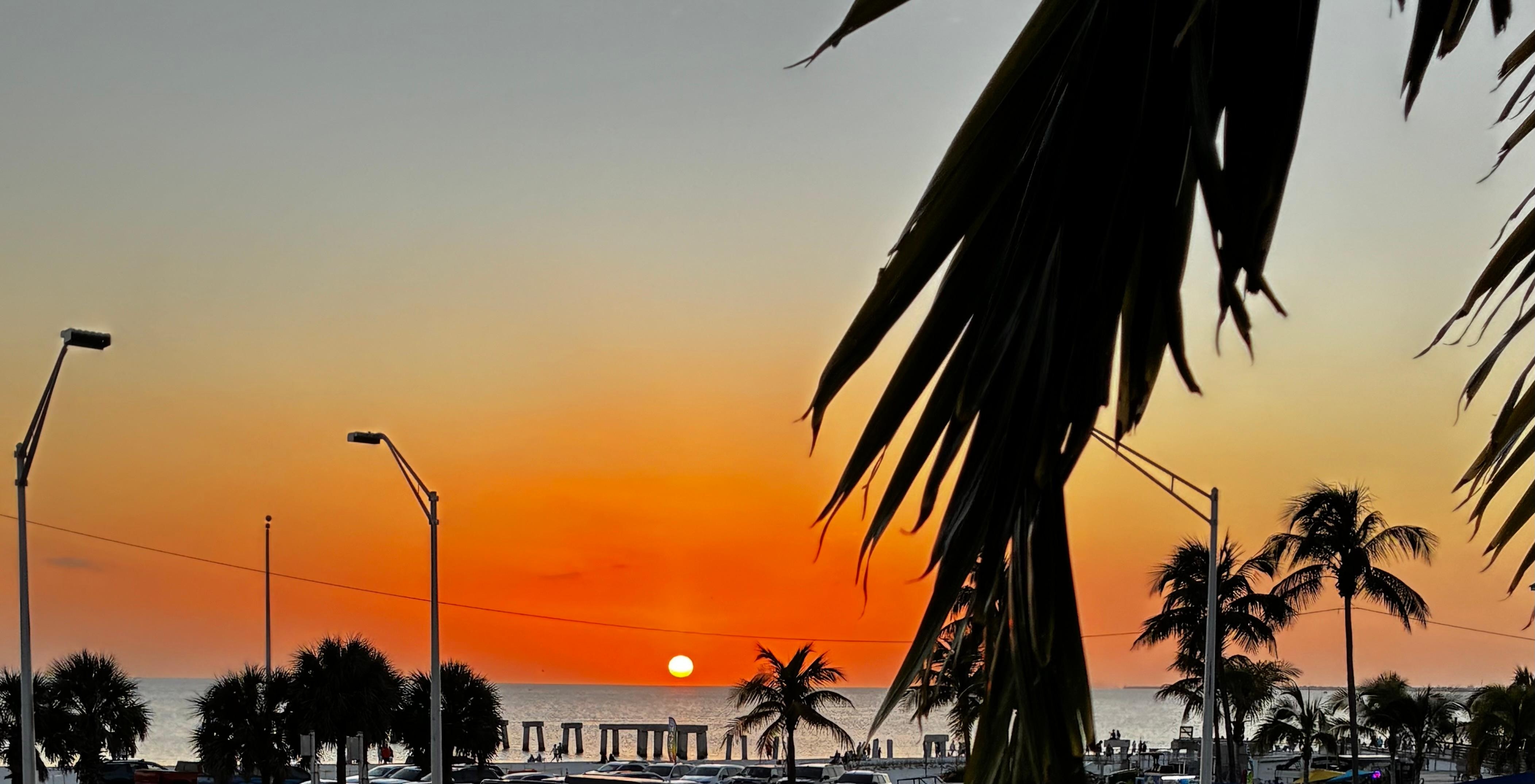 View from second floor bar