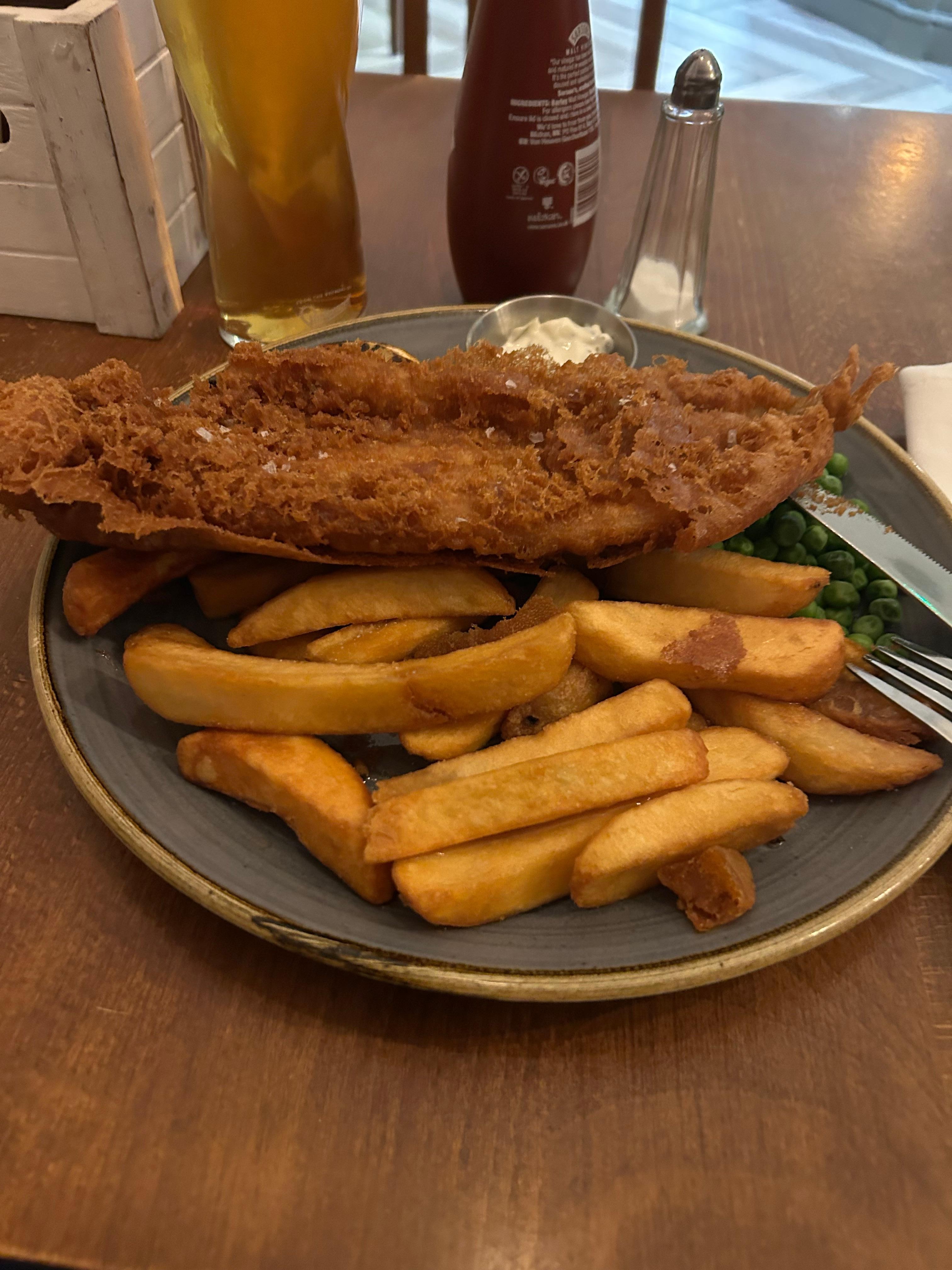 Inedible fish and chips 