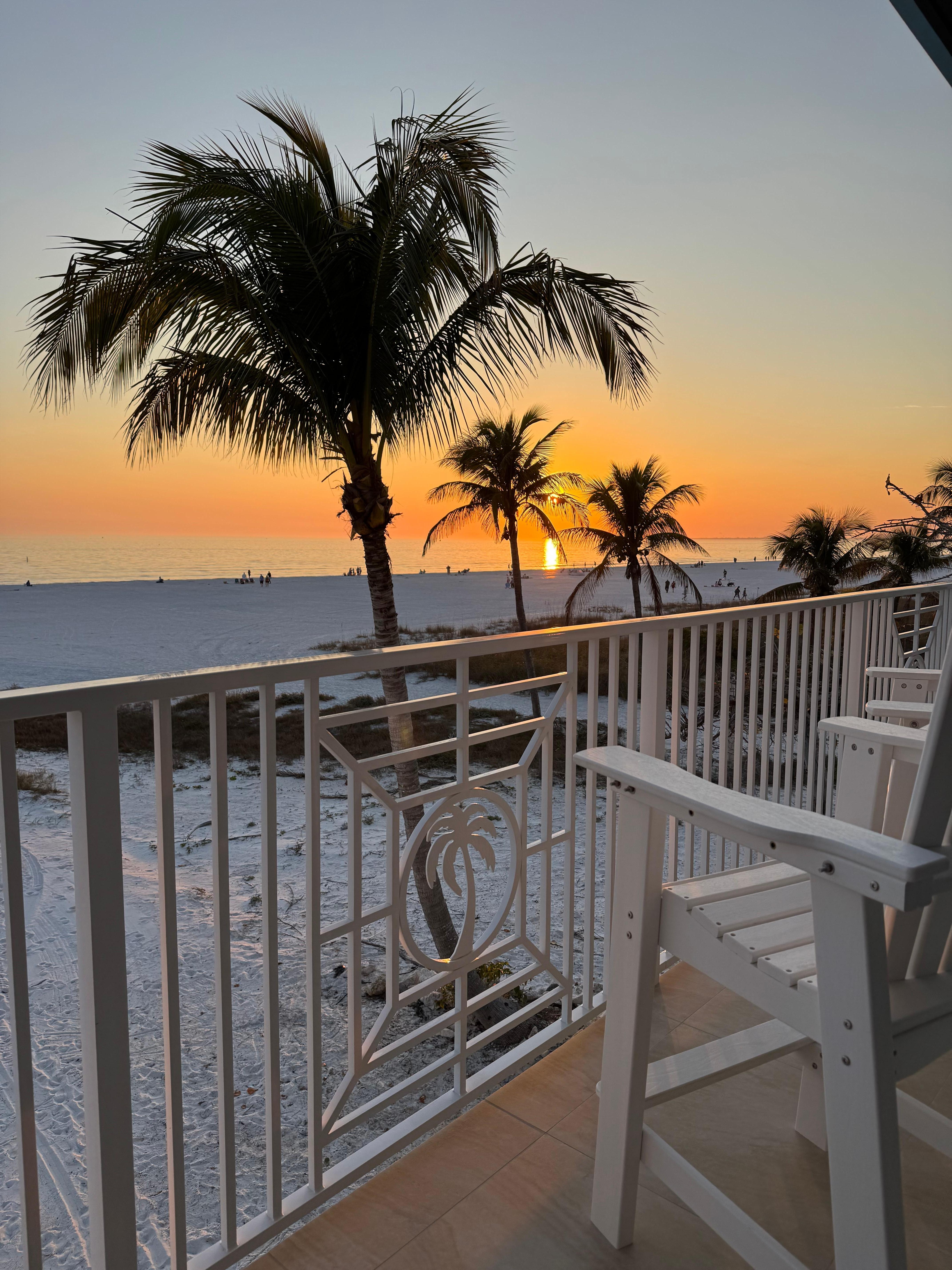 Sunset from the deck.