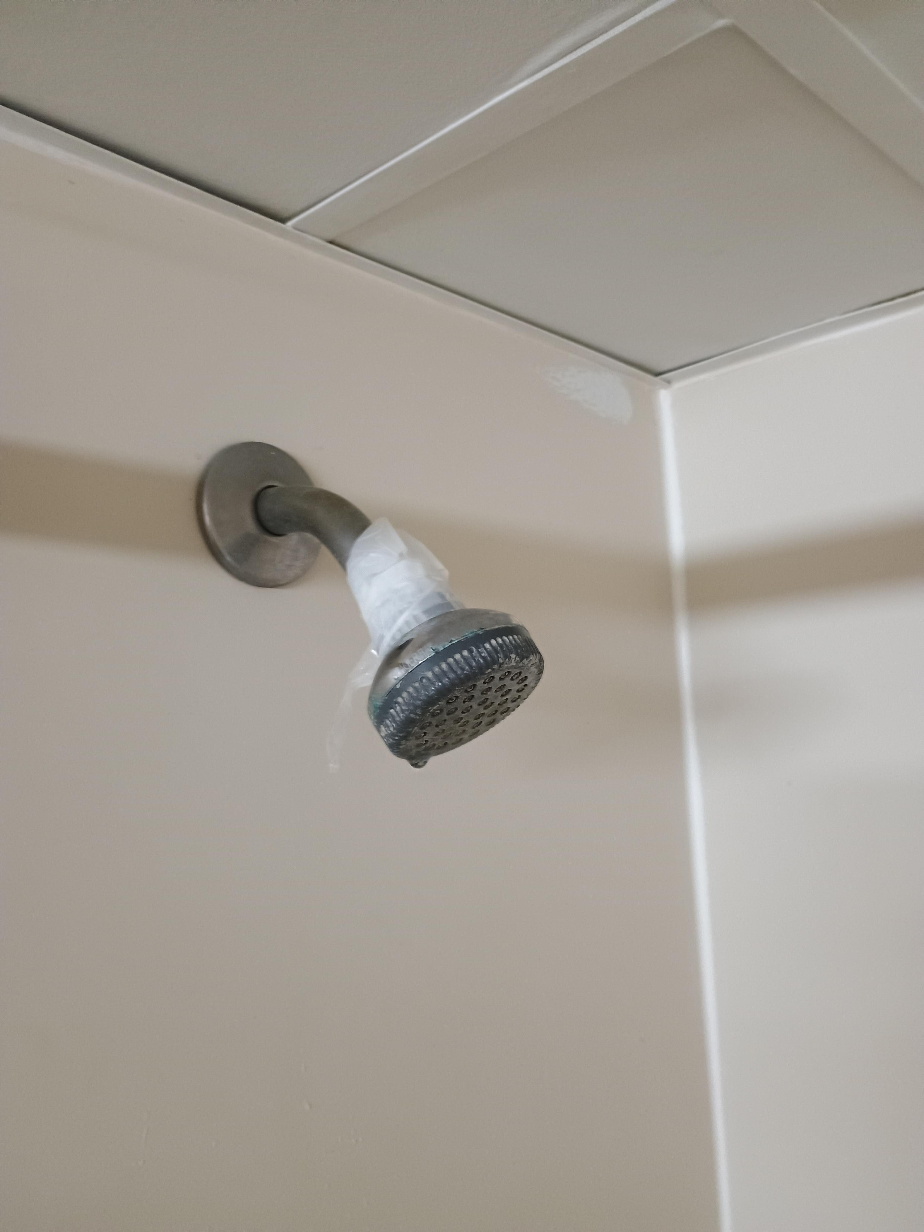 Broken Shower.