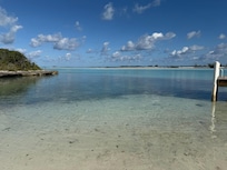 View from the private beach