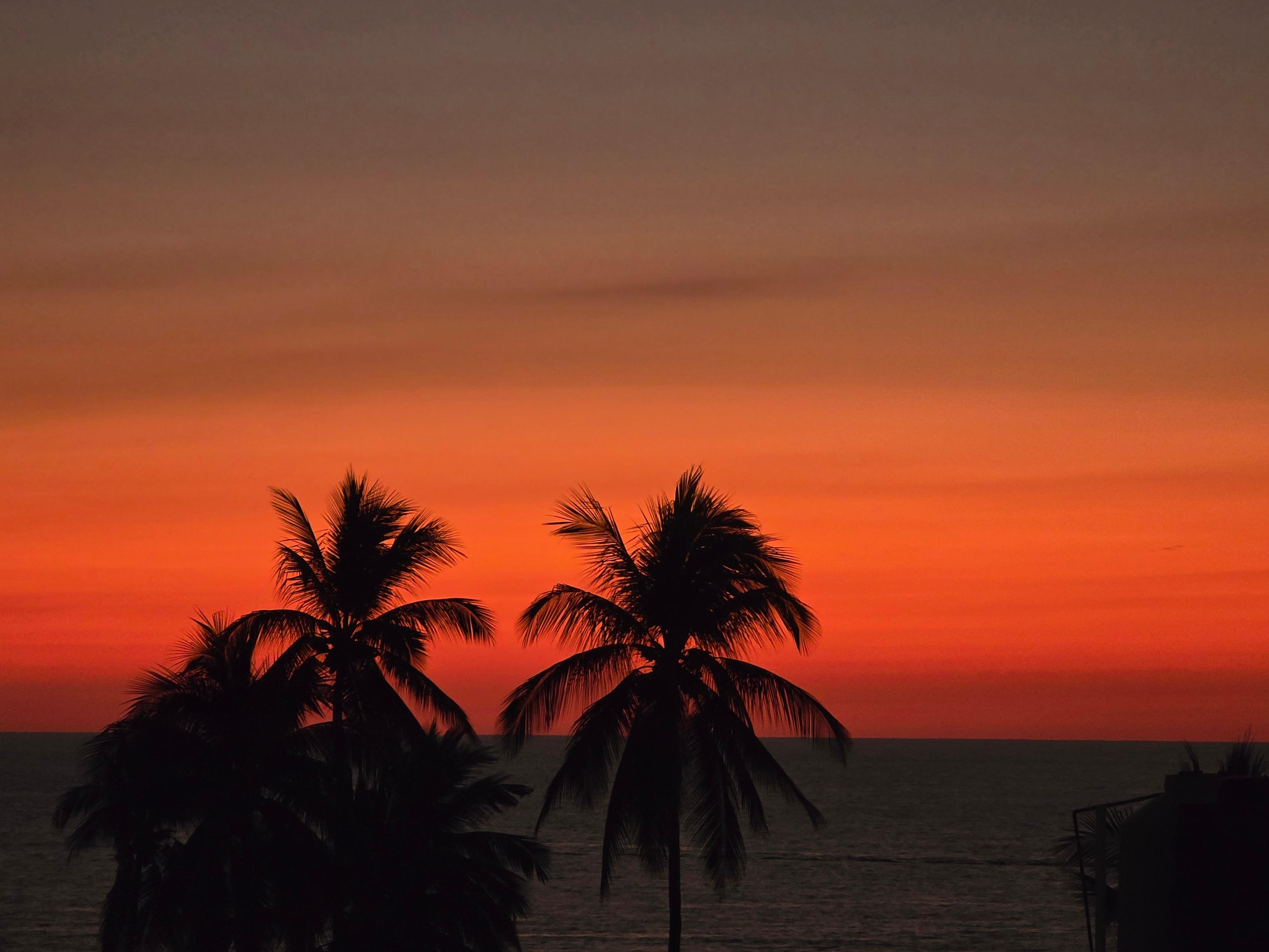 A gorgeous sunset from our balcony