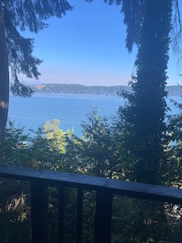 Beautiful View from
the Cabin of Hood Canal ! great cabin as well👌🏽😁