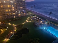 Night view from our balcony on the 9th floor