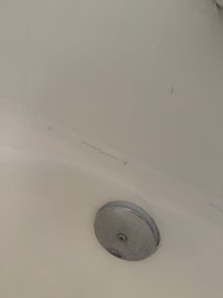 Closer look at hair in the tub