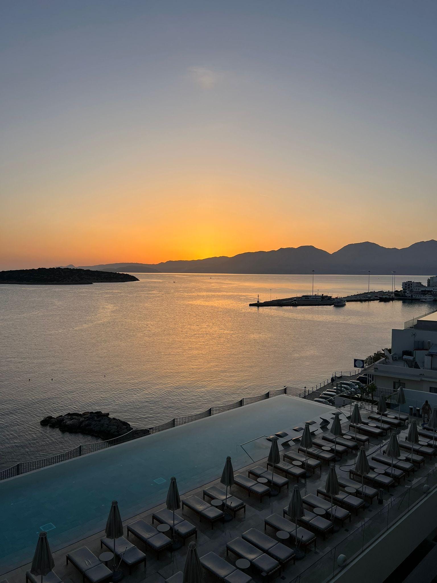 Sunrise view from the room!