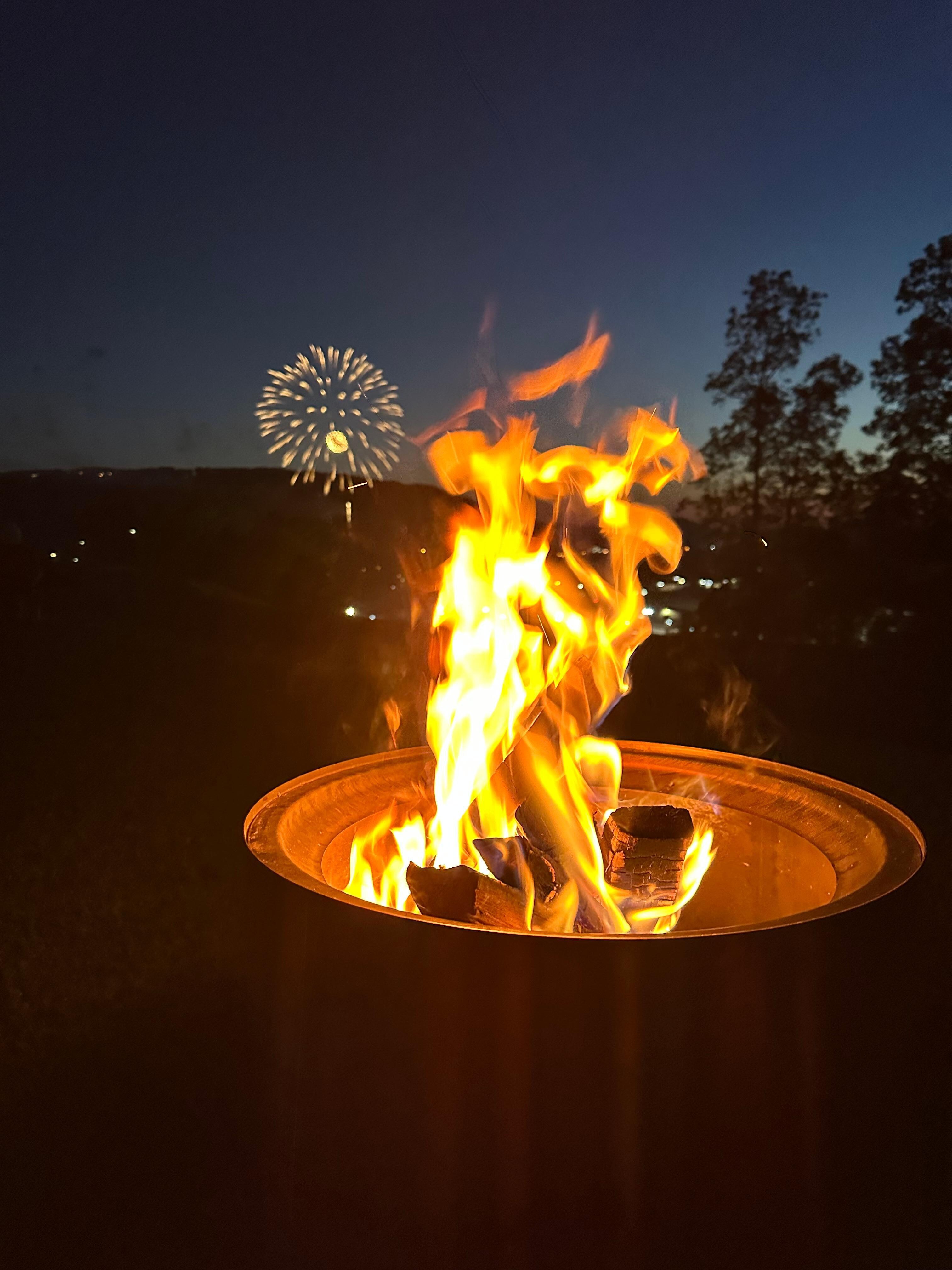 Fire works from Cabin … perfect view!