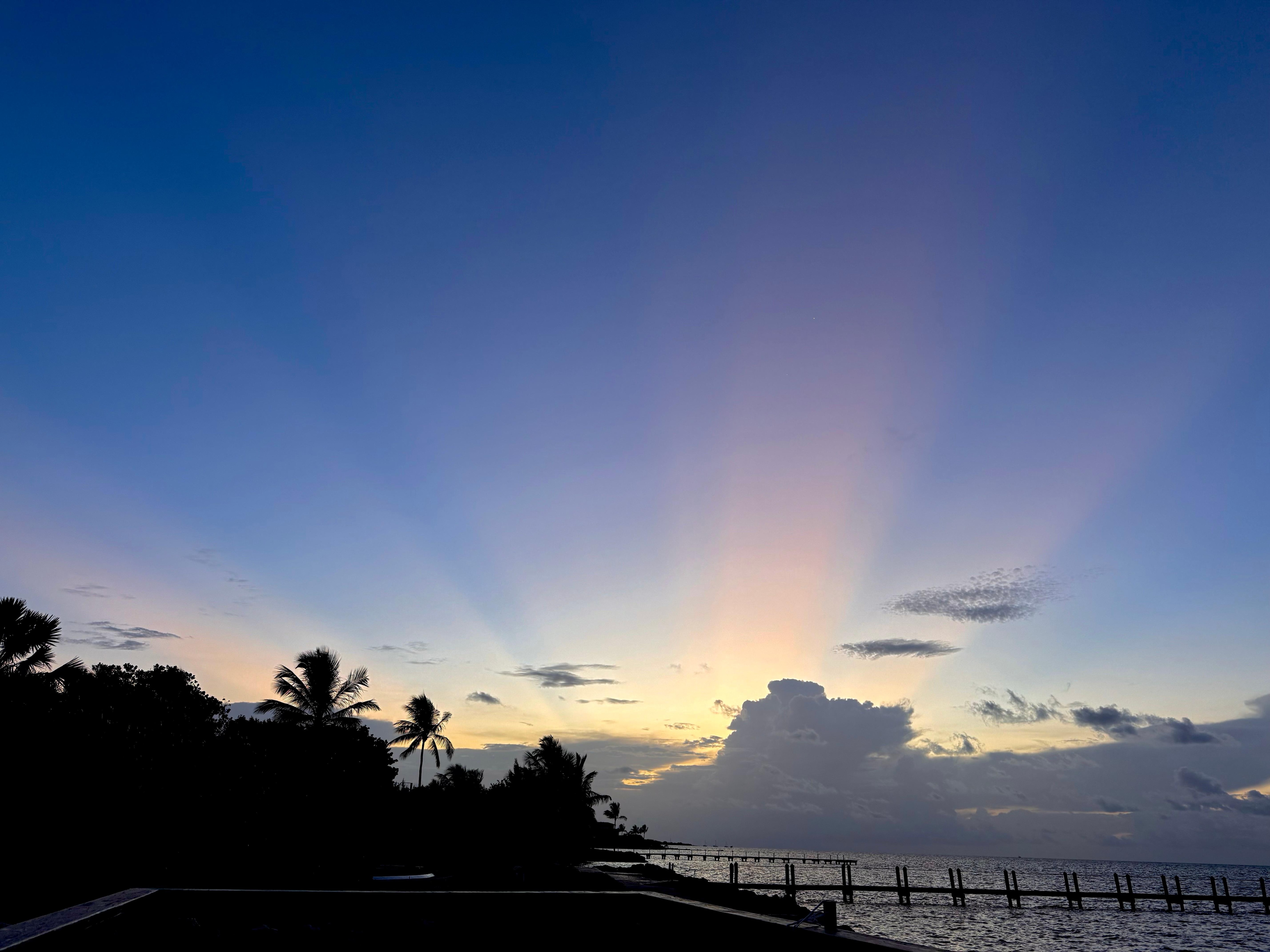 Sunrise views are sublime. 