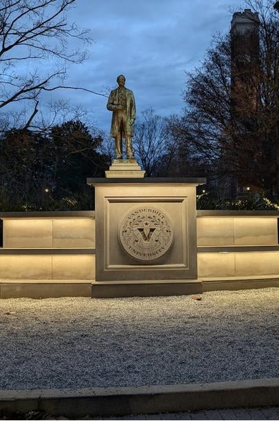 Close to the entrance to the Vanderbilt University campus