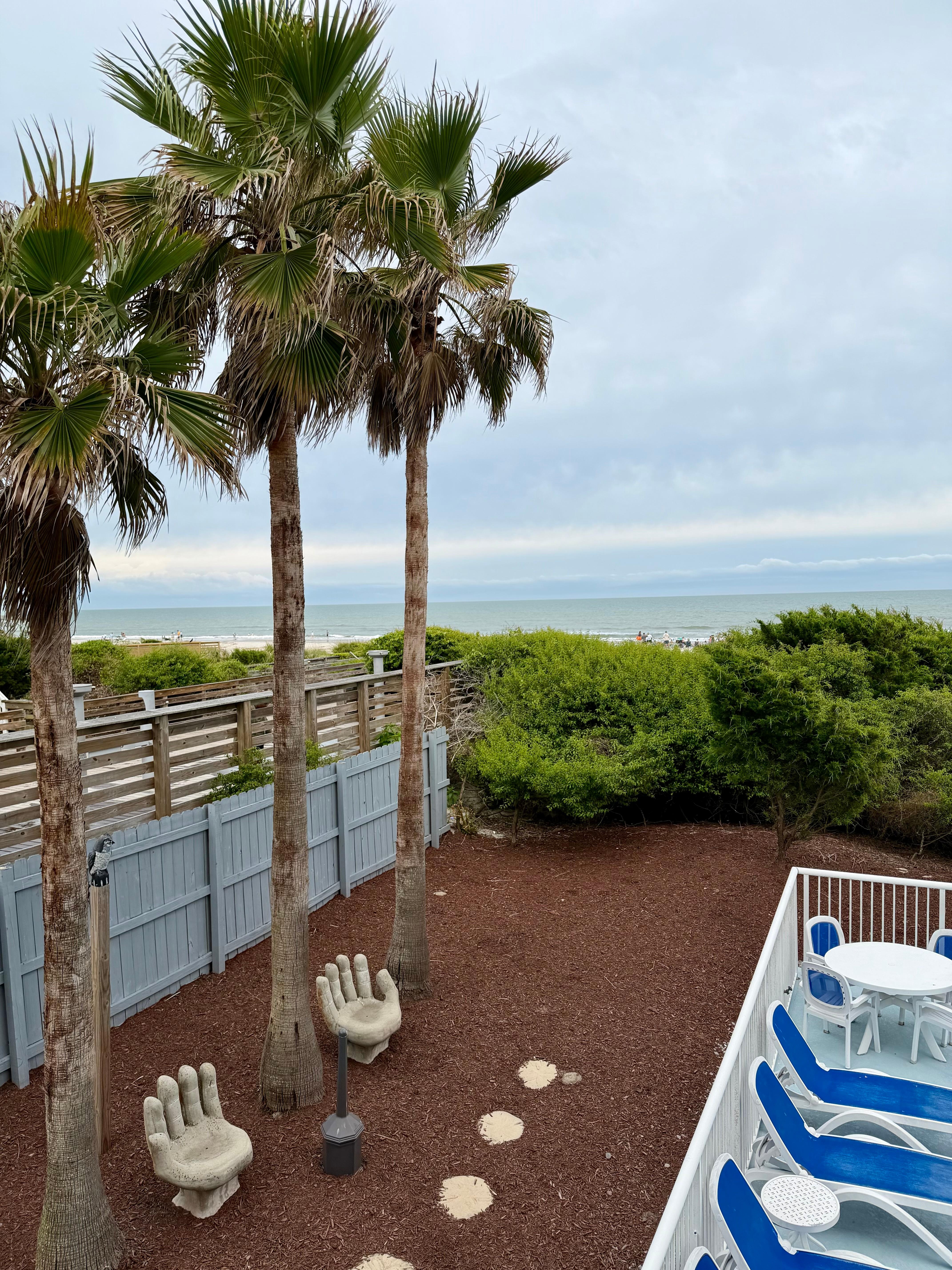 View from the covered back deck
