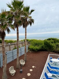 View from the covered back deck
