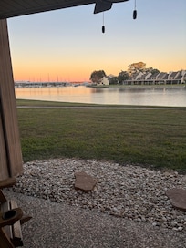 View in the evening.