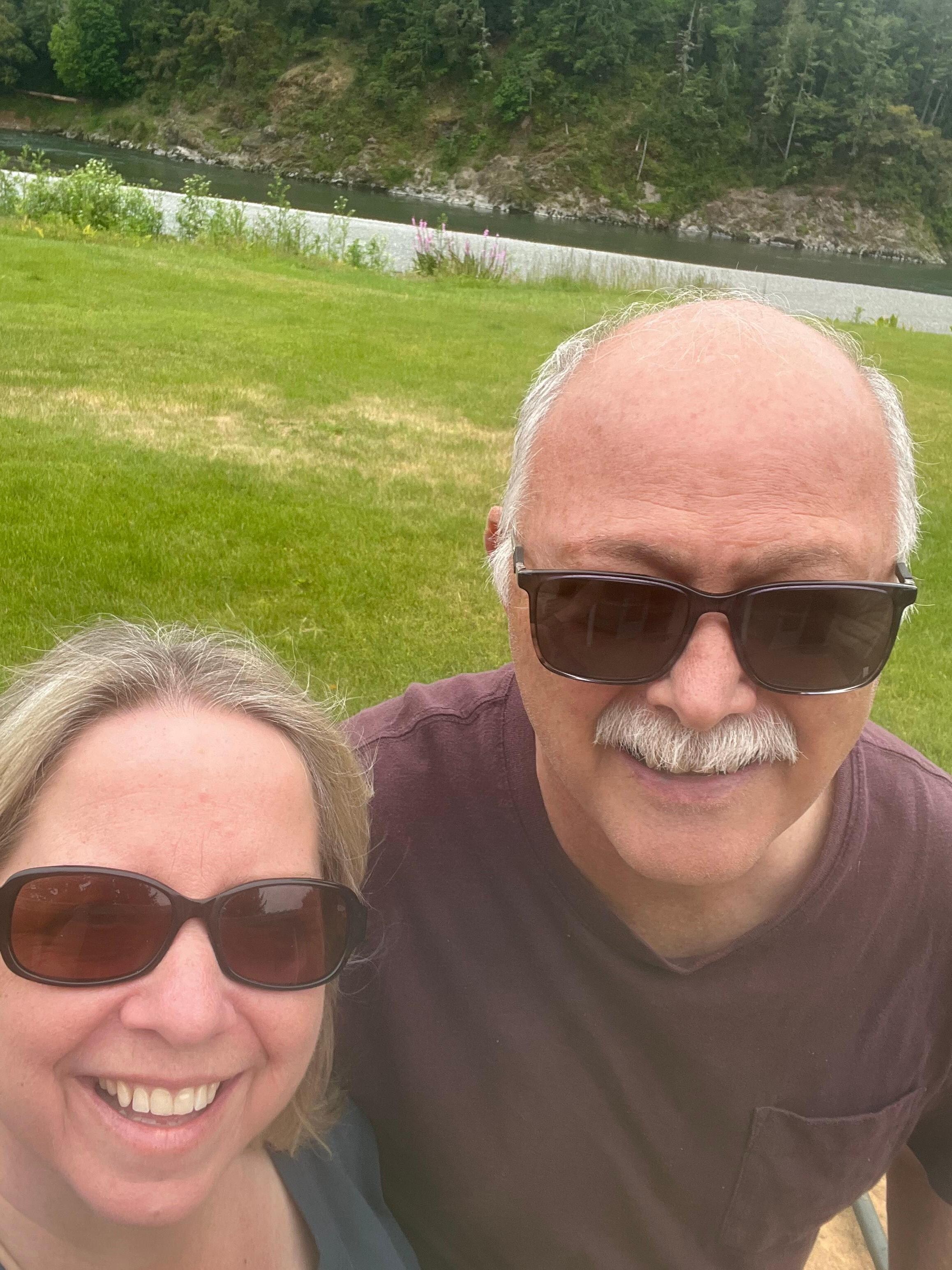 Happy couple especially husband 