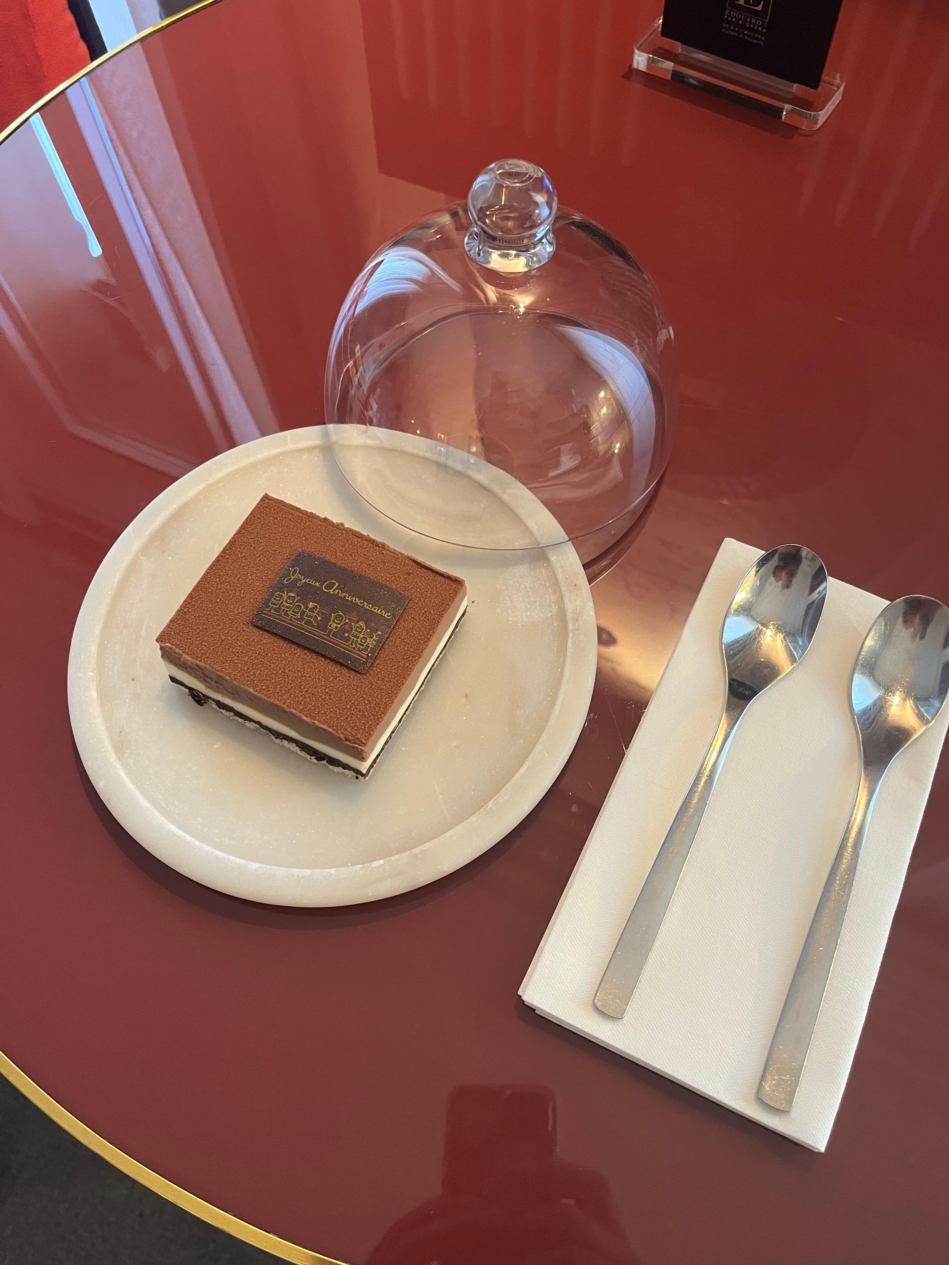 Welcome gift as it was a birthday visit to Paris