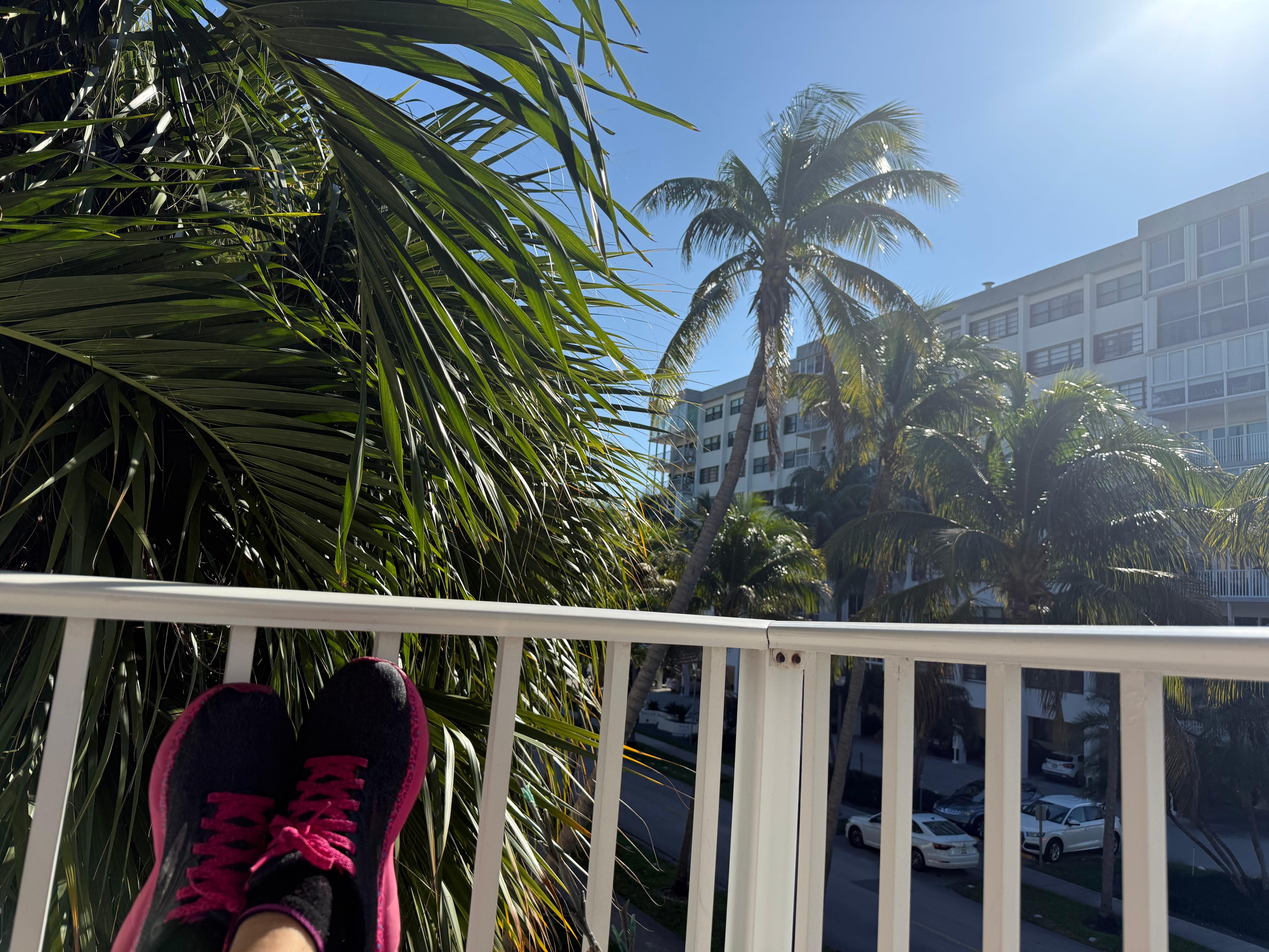 View from the balcony. 