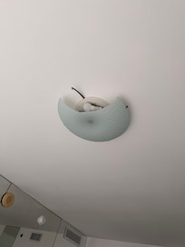 The light in the bedroom