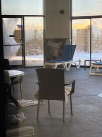 The door didn’t close all the way which you can see has ice and frost all over it