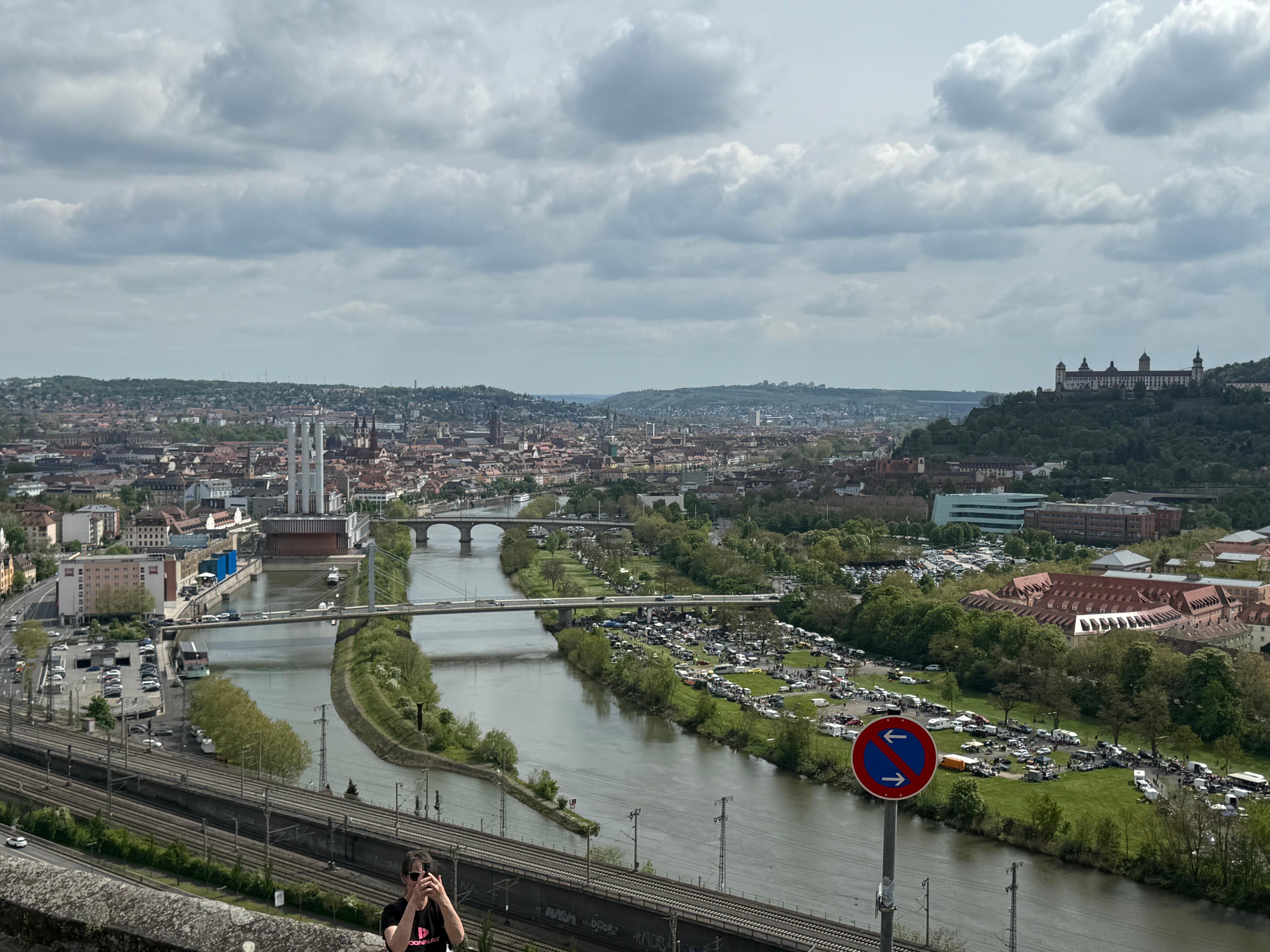 The beautiful view of the Main river from our room 