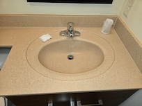 Bathroom sink. CLEAN!!