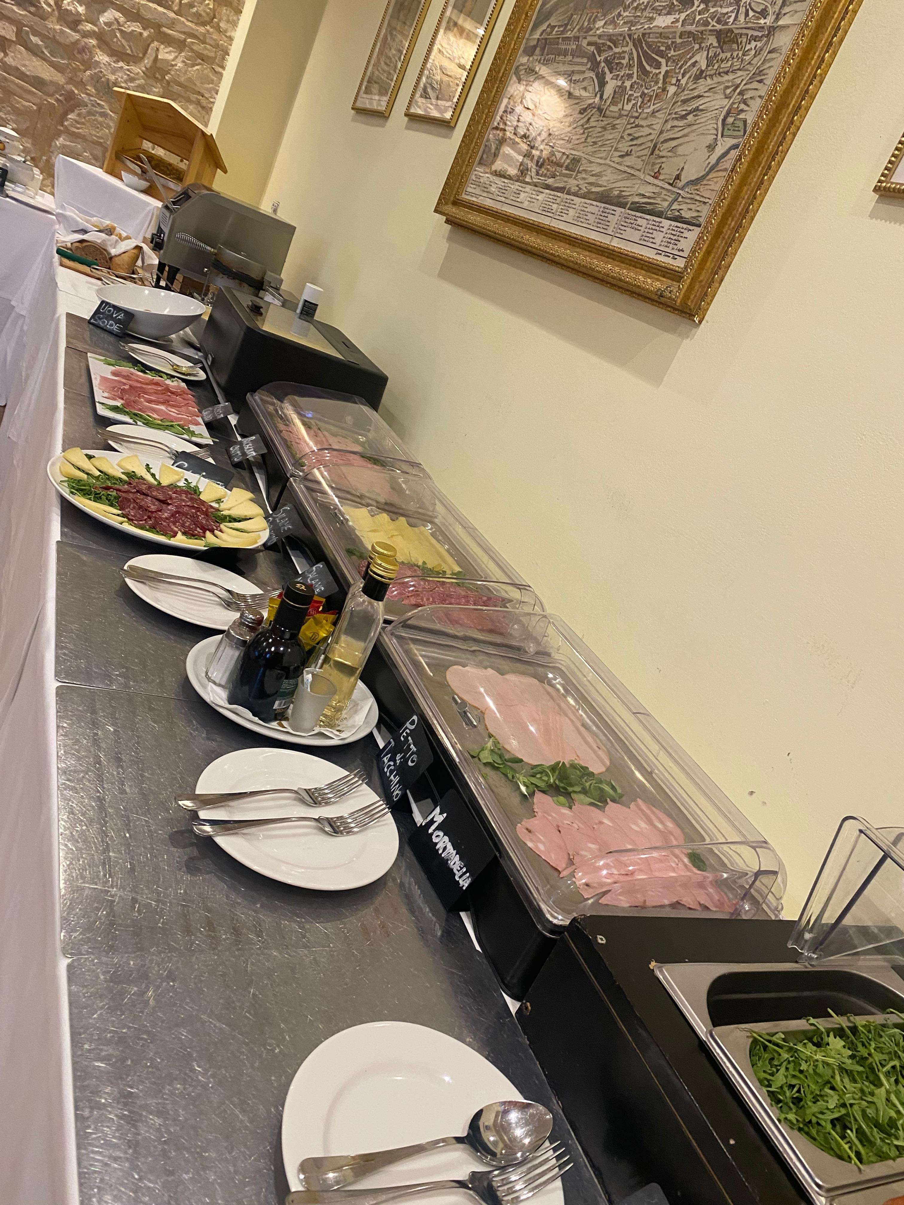 Cured meats and cheese