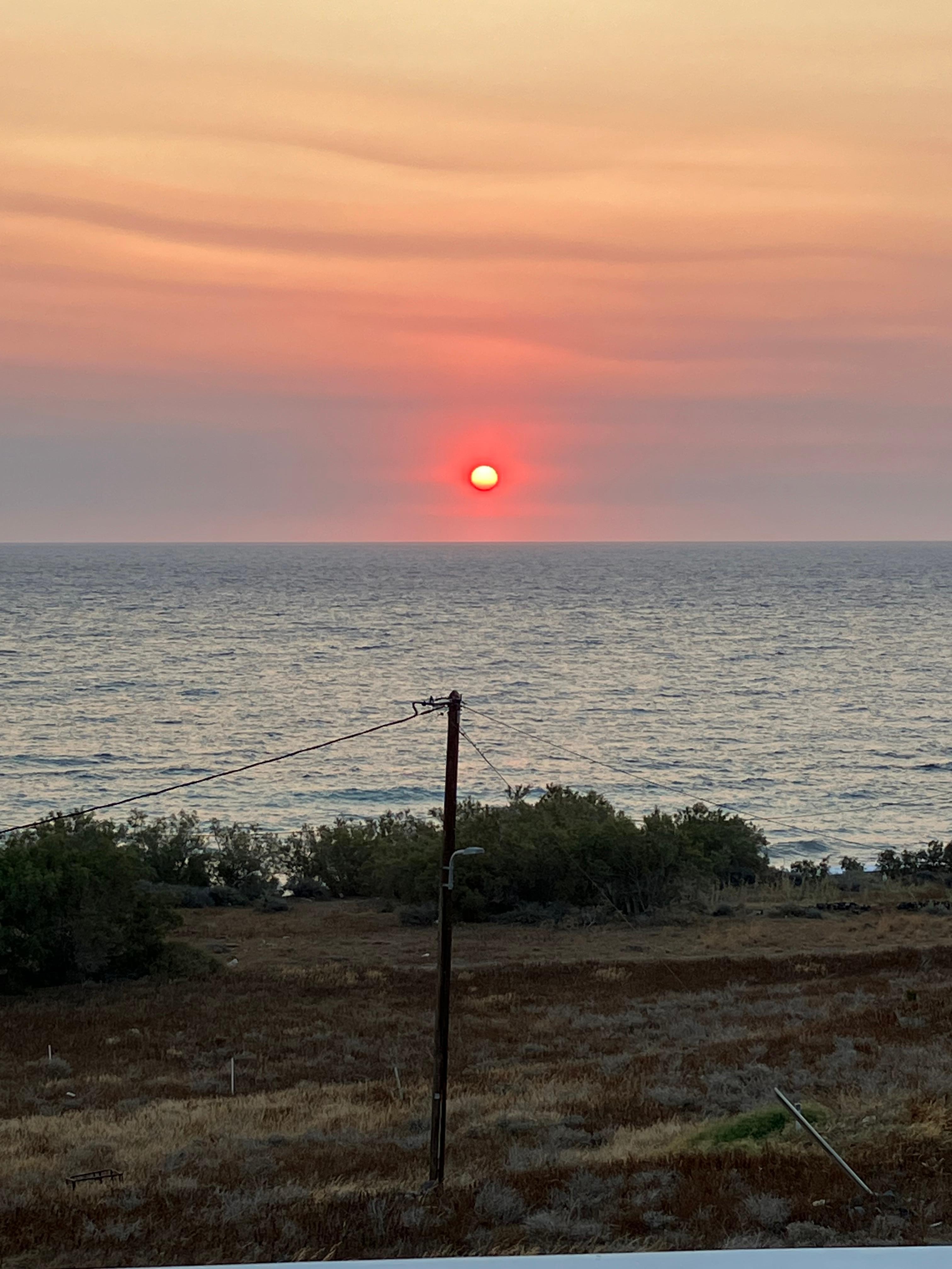 Sunrise from the balcony